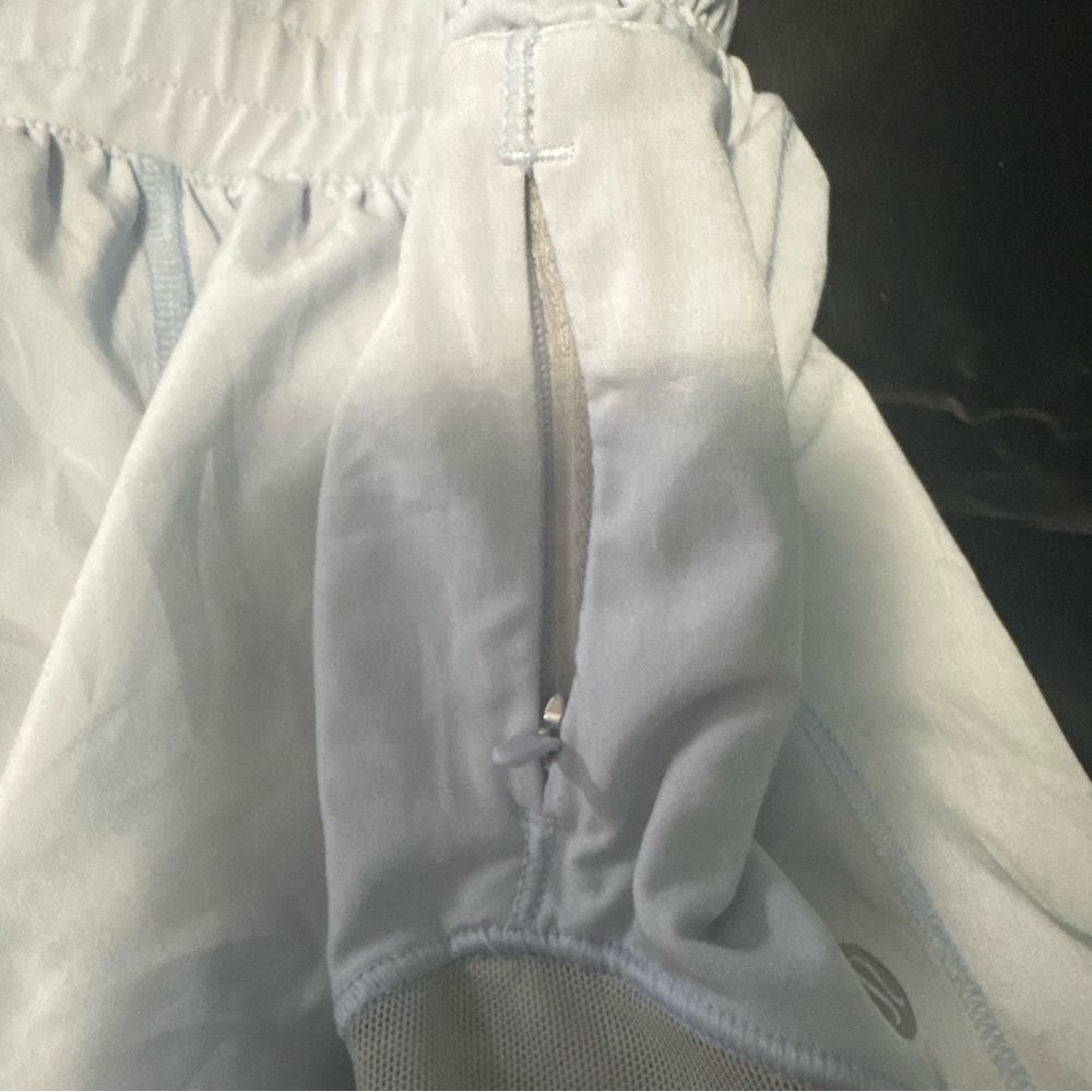 Light Blue Athletic Shorts with Interior Size Button Sz 4 regular - Picture 5 of 8